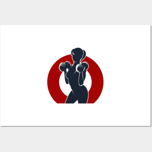 Gym or Fitness Club Emblem Posters and Art